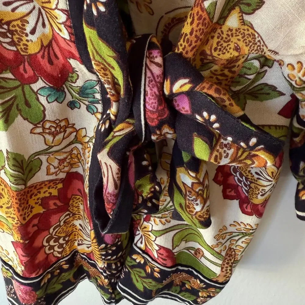 Farm Rio Women’s Tapestry Knit Crossover Kimono size S - Picture 6 of 11